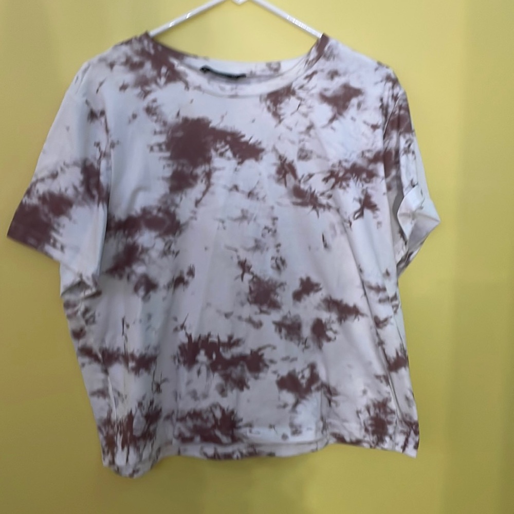 tye dye crop top